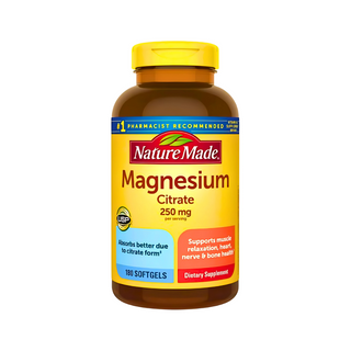 Nature Made Magnesium Citrate 250 mg., 180 Softgels