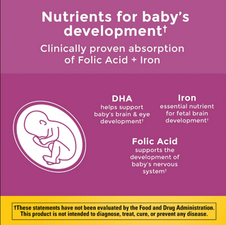 Nature Made Prenatal Folic Acid + DHA, 150 Softgels
