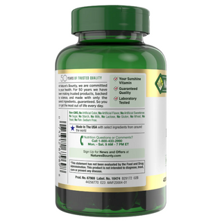 Nature's Bounty Vitamin D3 125 mcg, 400 Softgels