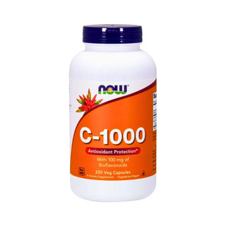 NOW Foods, Vitamin C-1000 With 100mg of Bioflavonoids, 250 Vegetable Capsule