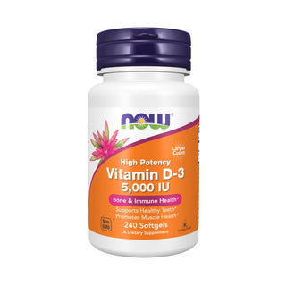 NOW Foods, Vitamin D-3, High Potency, 5,000 IU, 240 Softgels