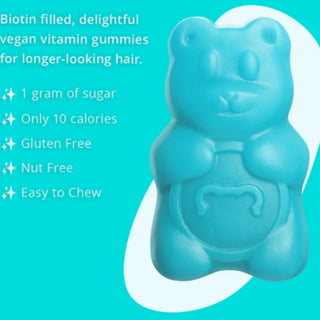 SugarbearPRO Hair Vitamin Vegan Kosher Gummy - Multivitamin + Extra Strength Biotin - 62ct