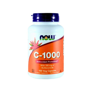 NOW Foods, Vitamin C-1000 With 100mg of Bioflavonoids, 100 Vegetable Capsule
