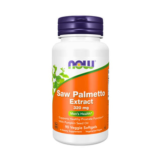 NOW Foods, Saw Palmetto Extract, Men's Health, 320 mg, 90 Veggie Softgels