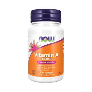 NOW Foods, Vitamin A, 3,000 mcg (10,000 IU), 100 Softgels