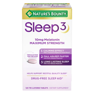 Nature's Bounty Sleep3 10 mg. Melatonin, 120 Tablets