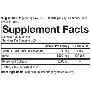 Youtheory Collagen Plus Biotin, 390 Tablets