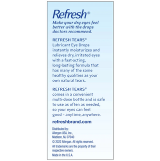 Refresh Tears Lubricant Eye Drops Multi-Pack, 65 ml.