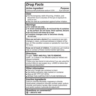 Refresh Plus Preservative-Free Lubricant Eye Drops, 100 Single Use Containers