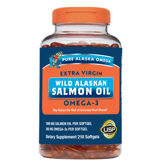 Pure Alaska Omega Wild Salmon Oil 1000 mg., 210 Softgels
