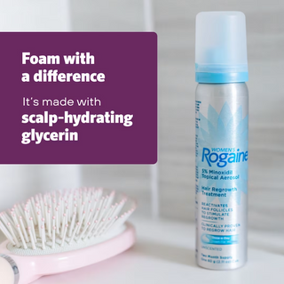 Rogaine Women's 5% Minoxidil Topical Aerosol Hair Regrowth Treatment