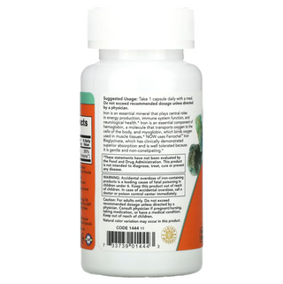 NOW Foods, Iron Double Strength 36 Mg, 90 Veg Capsules