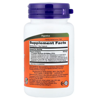 NOW Foods, Probiotic-10, 25 Billion, 50 Veg Capsules