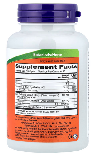 NOW Foods, Prostate Support, 90 Softgels