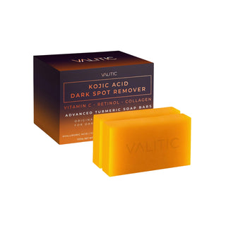 VALITIC Kojic Acid Dark Spot Remover Soap Bars with Vitamin C