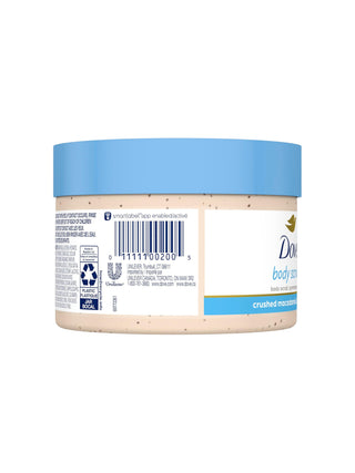 Dove Scrub Macadamia & Rice Milk Reveals Visibly Smoother Skin Body Scrub That Nourishes Skin