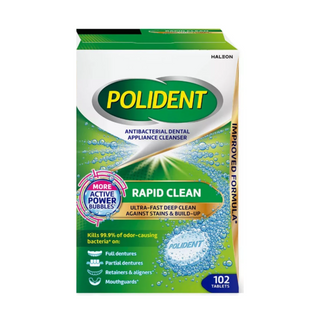 Polident Rapid Clean Dental Cleanser Tablets, 102 ct.