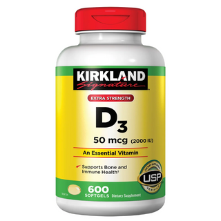 Kirkland Signature Extra Strength D3 50 mcg., 600 Softgels