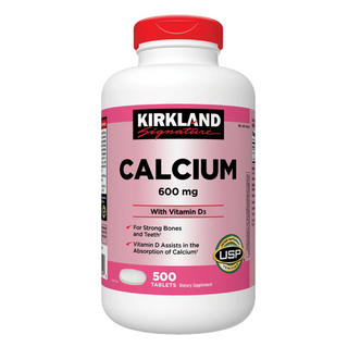 Kirkland calcium 600 mg + D3 (isi 500 )
