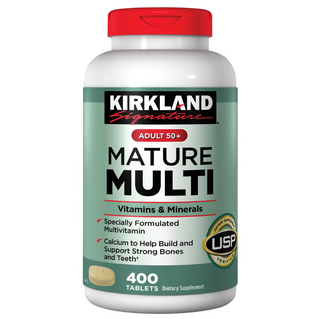 Kirkland Signature Adult 50+ Mature Multi Vitamins & Minerals, 400 Tablets
