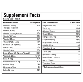 Kirkland Signature Adult 50+ Mature Multi Vitamins & Minerals, 400 Tablets