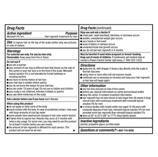 Kirkland Signature Hair Regrowth Treatment Extra Strength for Men, 5% Minoxidil Topical Solution, 2 fl oz, 6-pack