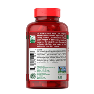 Nature's Truth Apple Cider Vinegar 1200 mg., 180 Capsules