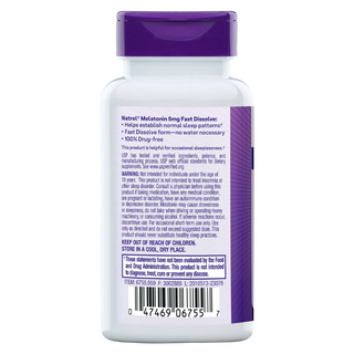 Natrol Melatonin 5 mg Fast Dissolve Tablets, 250 Tablets