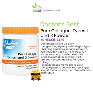 Doctor's Best Pure Collagen Types 1 and 3 Powder, 7.1 oz (200 g)