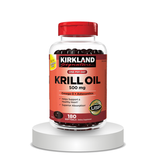 Kirkland Signature Krill Oil 500mg, 180 Softgels