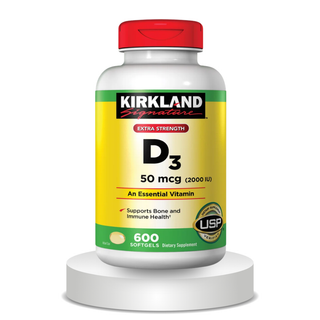 Kirkland Signature Extra Strength D3 50 mcg., 600 Softgels