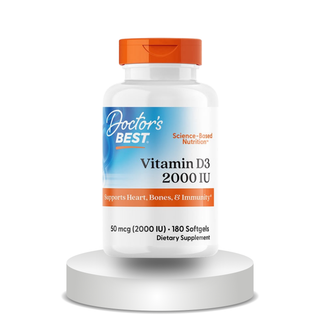 Doctor's Best, Vitamin D3, 50 mcg (2,000 IU), 180 Softgels