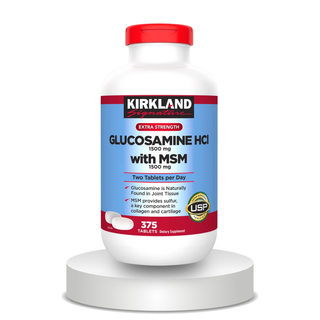 Kirkland Signature Glucosamine HCL 1500mg with MSM 1500mg, 375 Tablets