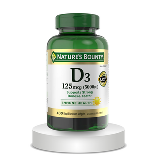 Nature's Bounty Vitamin D3 125 mcg, 400 Softgels