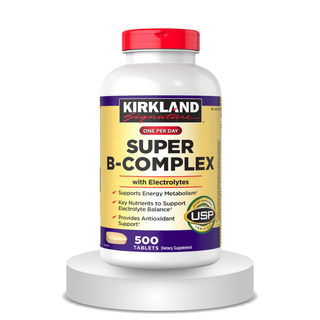 Kirkland Signature Super B-Complex with Electrolytes, 500 Tablets
