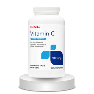 GNC, Vitamin C Timed Released 1000mg - 180 Vegetarian Caplets