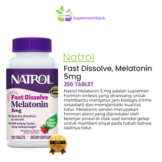 Natrol Melatonin 5 mg Fast Dissolve Tablets, 250 Tablets
