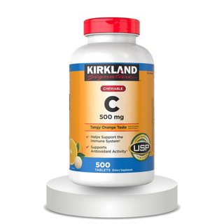Kirkland Signature Chewable Vitamin C 500 mg, 500 Tablets