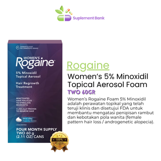 Rogaine Women's 5% Minoxidil Topical Aerosol Hair Regrowth Treatment