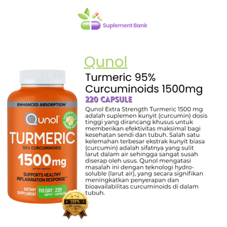 Qunol Turmeric 1500 mg, 220 Capsules