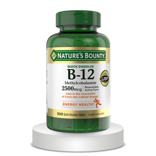 Nature's Bounty Vitamin B-12 2500 mcg, 300 Quick Dissolve Tablets