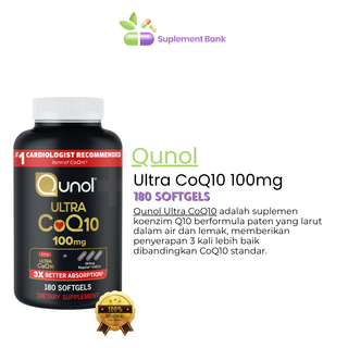 Qunol Ultra CoQ10 100 mg., 180 Softgels