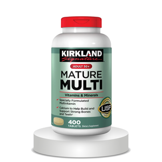 Kirkland Signature Adult 50+ Mature Multi Vitamins & Minerals, 400 Tablets