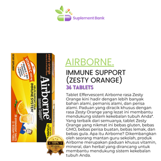 Airborne, Immune Support (Zesty Orange), 36 Effervescent Tablets