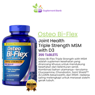 Osteo Bi-Flex 1,500mg Glucosamine HCl Tablets, 200 ct.