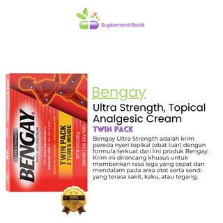 Ultra Strength BENGAY, Non-Greasy Topical Pain Relieving Cream, 8 Ounces