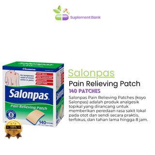 Salonpas Pain Relieving Patch, 140 Patches