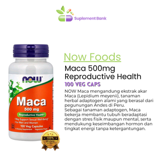 NOW Foods, Maca, 500 mg, 100 Veg Capsules