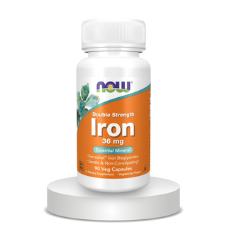 NOW Foods, Iron Double Strength 36 Mg, 90 Veg Capsules