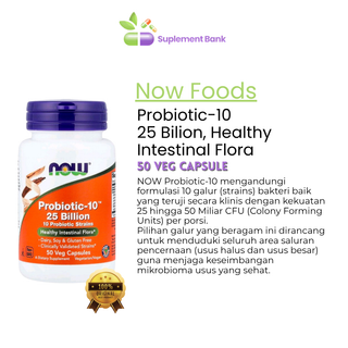 NOW Foods, Probiotic-10, 25 Billion, 50 Veg Capsules